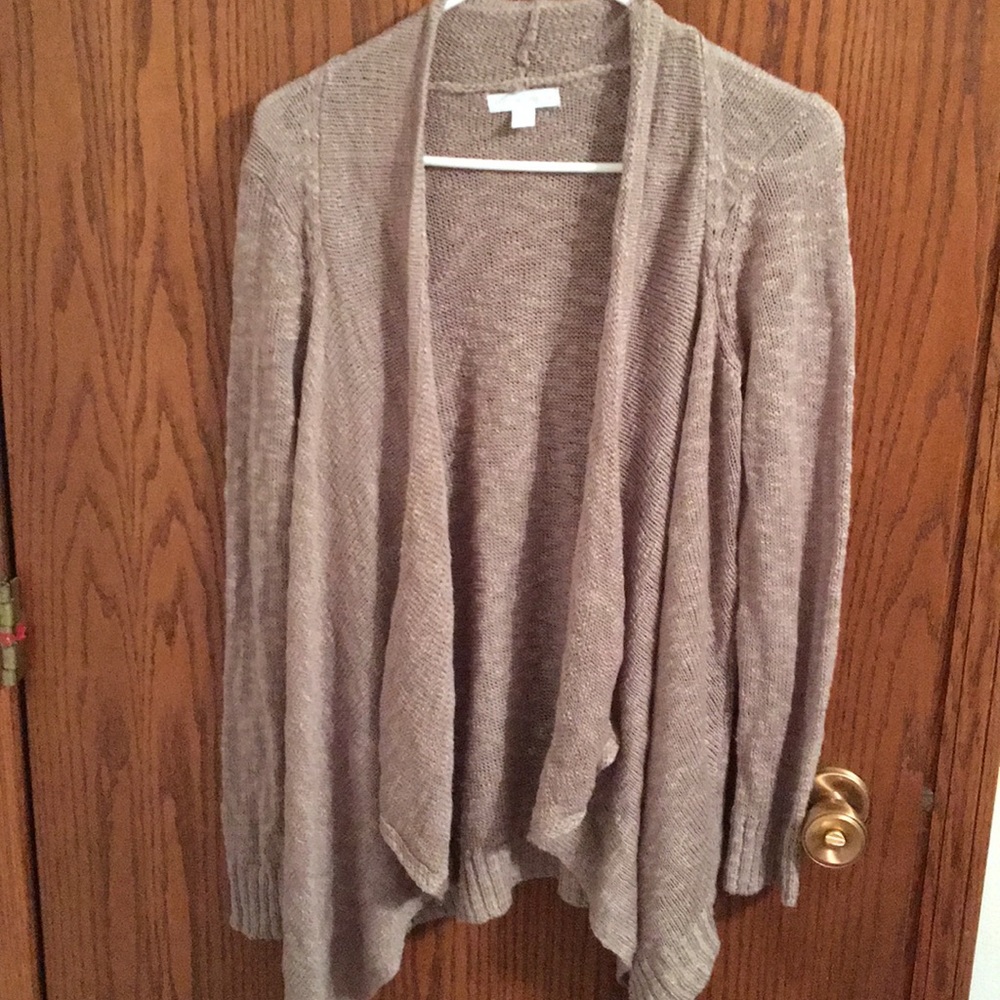 New York & Co tan cardigan